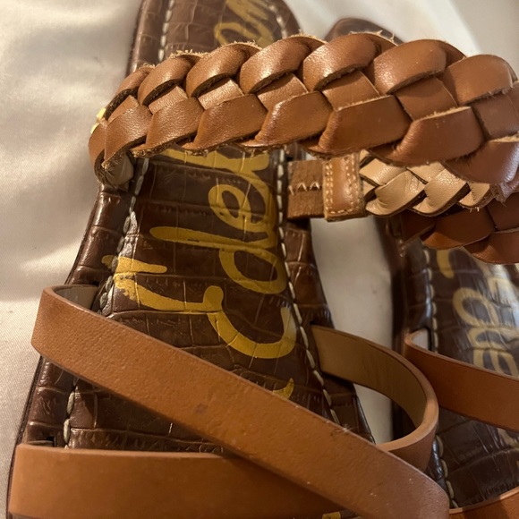 Sam Edelman Natural Braided Summer Sandels - Picture 4 of 6